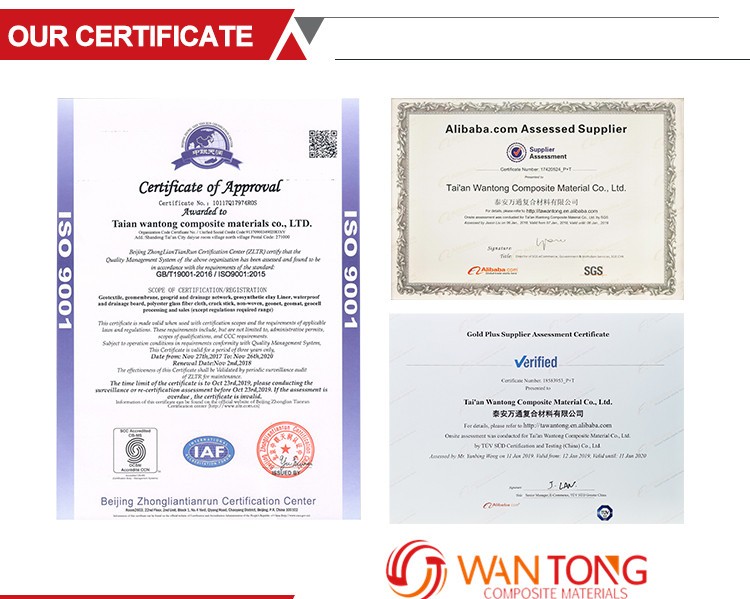 ISO9001 ISO14001 BV Certified Geotextile Filter Fabric for Earthwork Products at Best