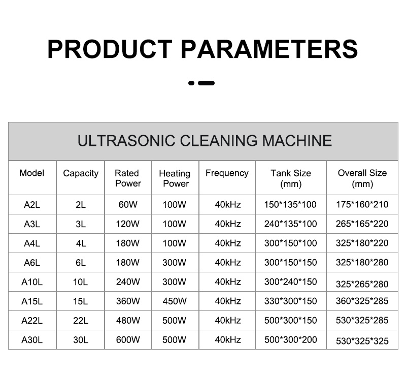 100W Mechanical Ultrasonic Cleaner