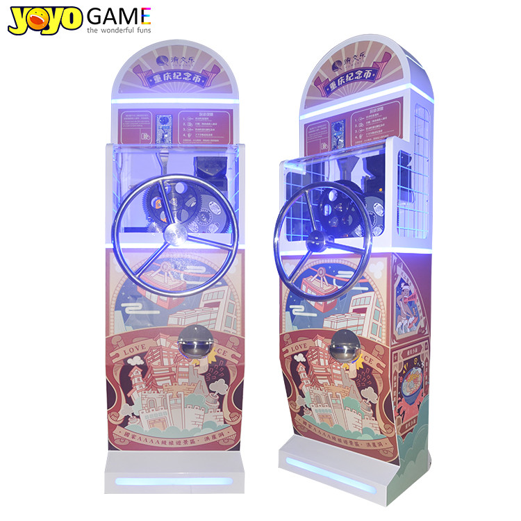Coin Operated Arcade Game Machine Tourist DIY Souvenir Coin Press Game Machine Museum Penny Video Redemption Machine For