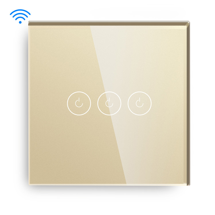 250V Wifi Wall Light Switch LED Light Spare Parts 3 Gang Smart Light Switch