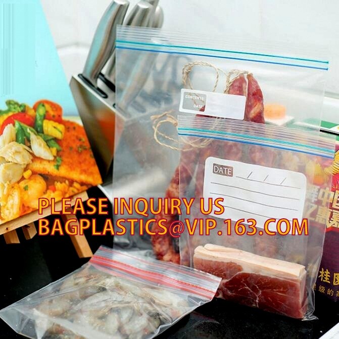 Large k Resealable Zipper Jumbo size Plastic Storage poly Bags with white block to label, Double tracking k