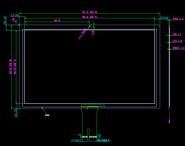 10 Point USB Capacitive Touch Panel 32 Inch Android Windows System