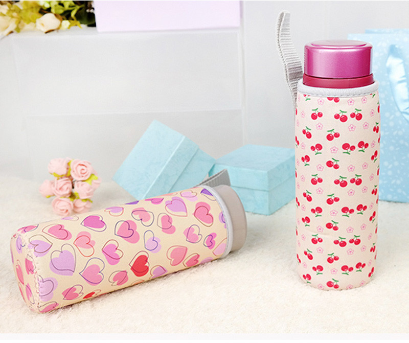 Reusable Portable L6CM Glass Water Bottle Sleeve