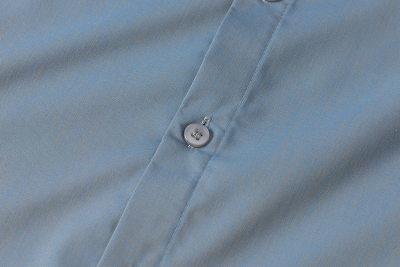Formal Men's Plus Size Shirt with Viscose Lining and Long Sleeves in Polyester Cotton