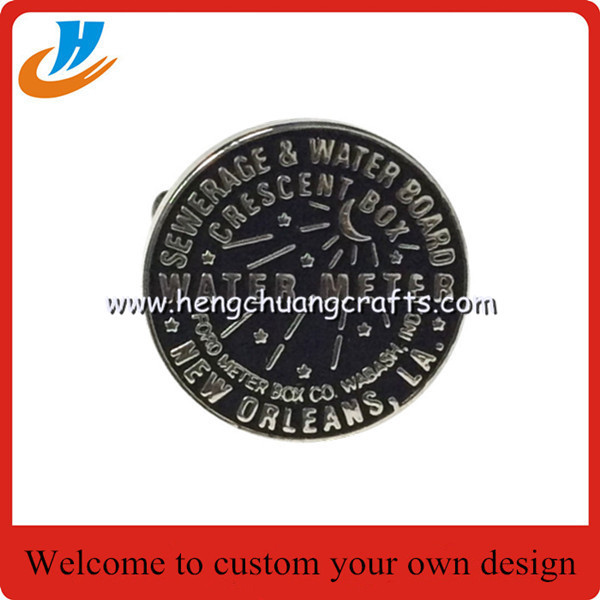 Simplicity rectangular black cufflinks factory custom wholesale cufflinks for man