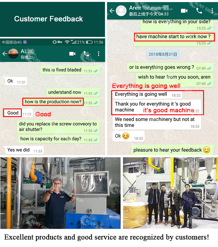 Recycling Plant 85kw Waste Aluminum Foil Film Recycling Machine with Grinding Machine