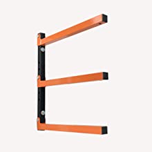 3-Level Wood Rack for Everyday Workshop Lumber Storage in Farmhouse Design