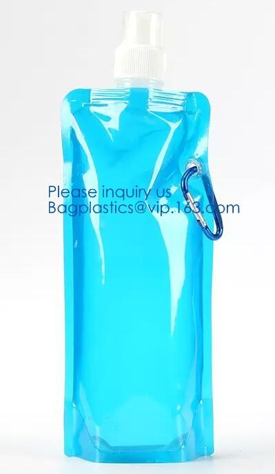 Custom Reusable Juice Food Packaging Plastic Bag Alcohol Drink Wine Spout Pouch Bag,liquid spout pouch/wine drink juice
