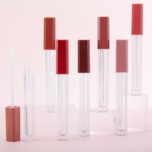 DIY Rectangular Empty Lip Gloss Wand Tubes 6ml Screen Printing