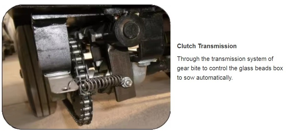 Hand Push Thermoplastic Road Marking Machine With High Capacity 100kg Tanks And Plug-in Manually Mixer Devices
