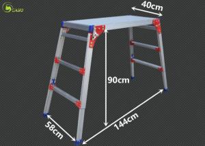 China Durable Aluminum Multi Purpose Ladder Stool Folding Sturdy Working Platforms on sale