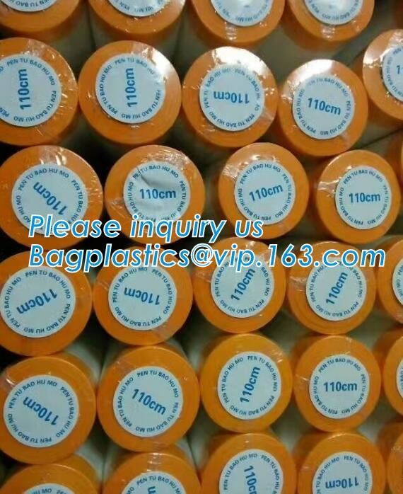 Pre-tapd paint masking film HDPE,Car paint repair masking film with tape, Hot sell masking film with adhesive tape, PAC