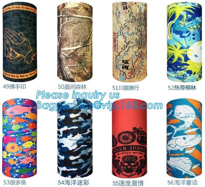 multi choice women head scarf printed colorful face mask custom logo/size bandana,Sport Strapping Seamless Custom Gaiter Whi