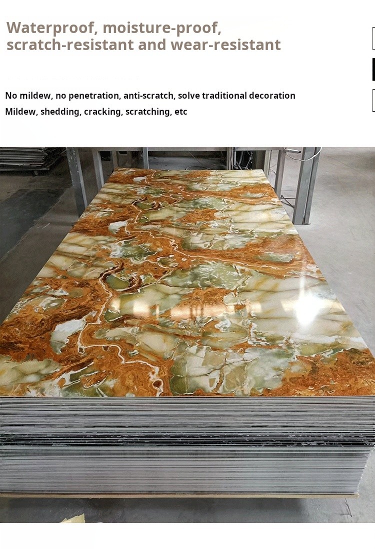 4x8 Waterproof Uv Pvc Marble Sheet Best Selling 1220*2800*3mm Factory Supply With Multiple Designs