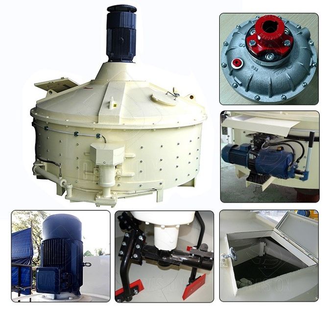 JN500 Mechanical Planetary Vertical Concrete Mixer Heavy Duty Stationary Type