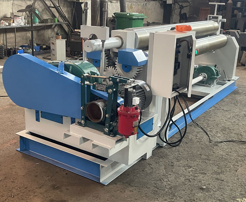 Full Automatic Eletric Three Roller Bending Machine Metal Plate 10x2500mm