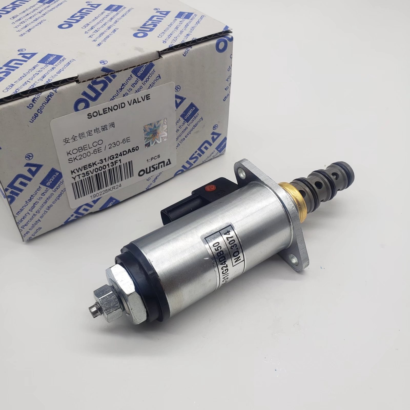 SK200-6 SK230-6E Excavator Solenoid Valve KWE5K-31 G24DA50 YT35V00013F1