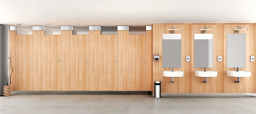 Toilet Partition HPL Laminated Plywood