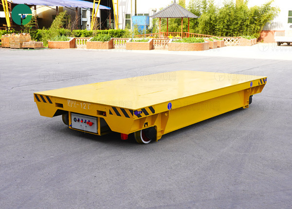 Battery Power Material Handing Motorized Cart Transfer On Rails