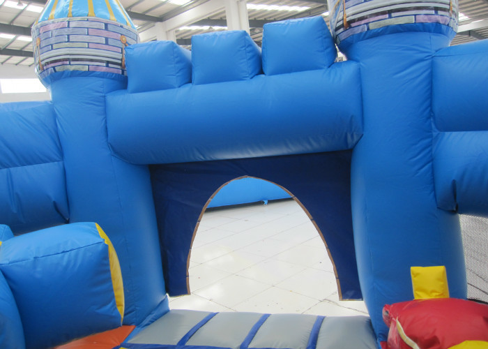 0.55mm Pvc Tarpaulin Kids Inflatable Castle Bounce House 5 X 5 X 3m For Water Park