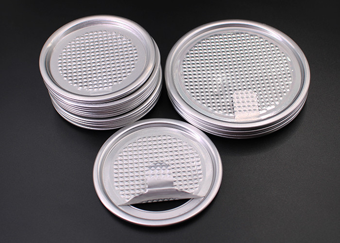 Can Tin Packaging Aluminium Tagger Foil Lids Easy Peel Off