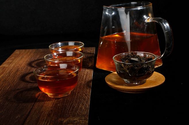 Anti Oxidation Hunan Anhua Black Tea For Weight Loss Hot Water Brewing