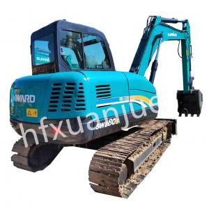 China 8 Ton Used Backhoe Equipment 2nd Hand Excavator SUNWARD 80E on sale