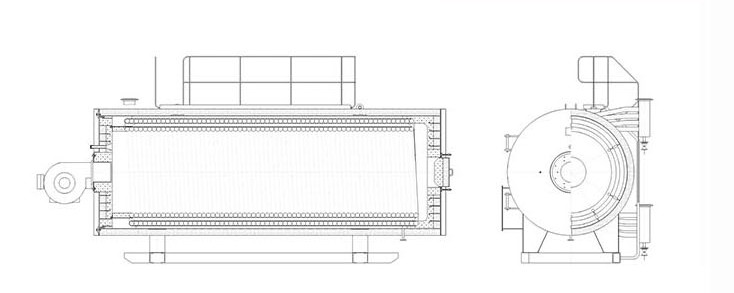 Thermal Oil Hot Water Furnace High Precision Control Compact Structure