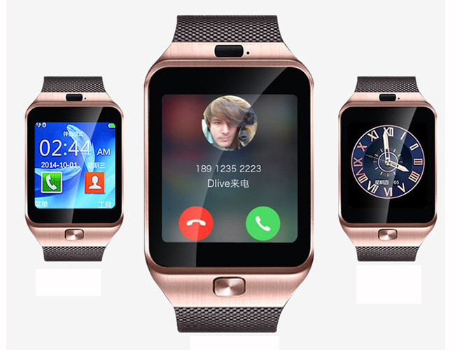 Bluetooth Mens Sport Smart Watch DZ09 , Wearable Smart Watch With Camera