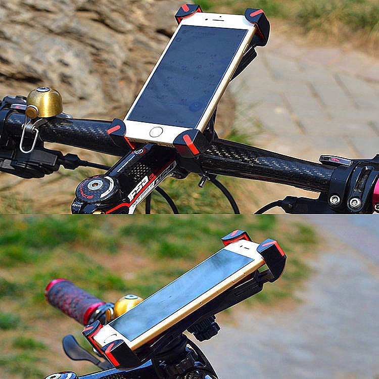 170g Mountain Biking Phone Mount , Universal Bike Mobile Phone Stand Holder