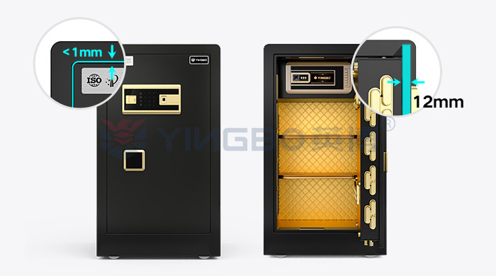 Solid Steel Smart Home Luxury Home Safes 46kg Fingerprint Lock Safe YB/RS-80