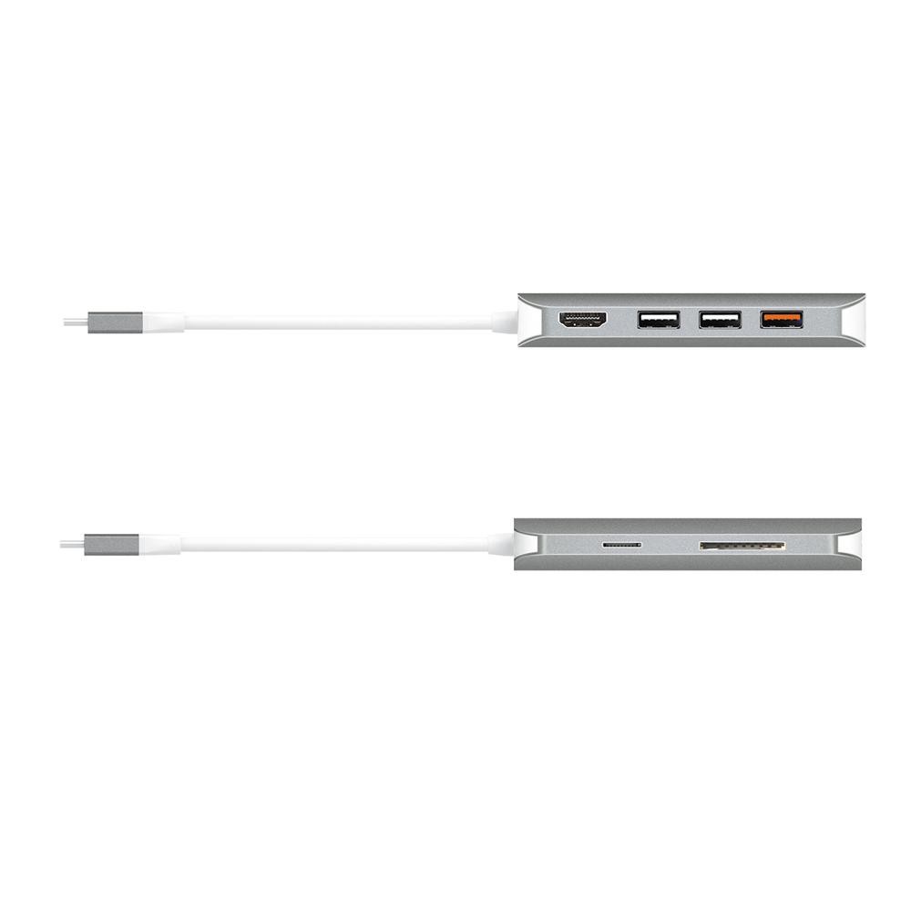 7 in 1 USB Type-c HUB type USB-C Adapter for MacBook Pro 2018/2017/2016