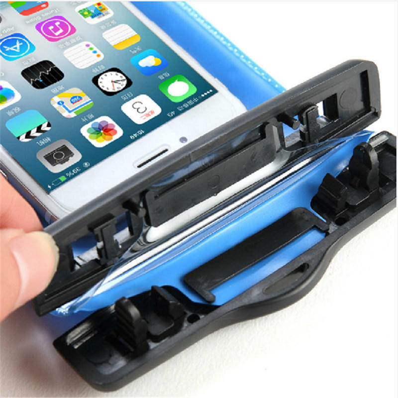 Pink Waterproof Phone Bag PVC Waterproof Phone Pouch Floating Dry Phone Bag
