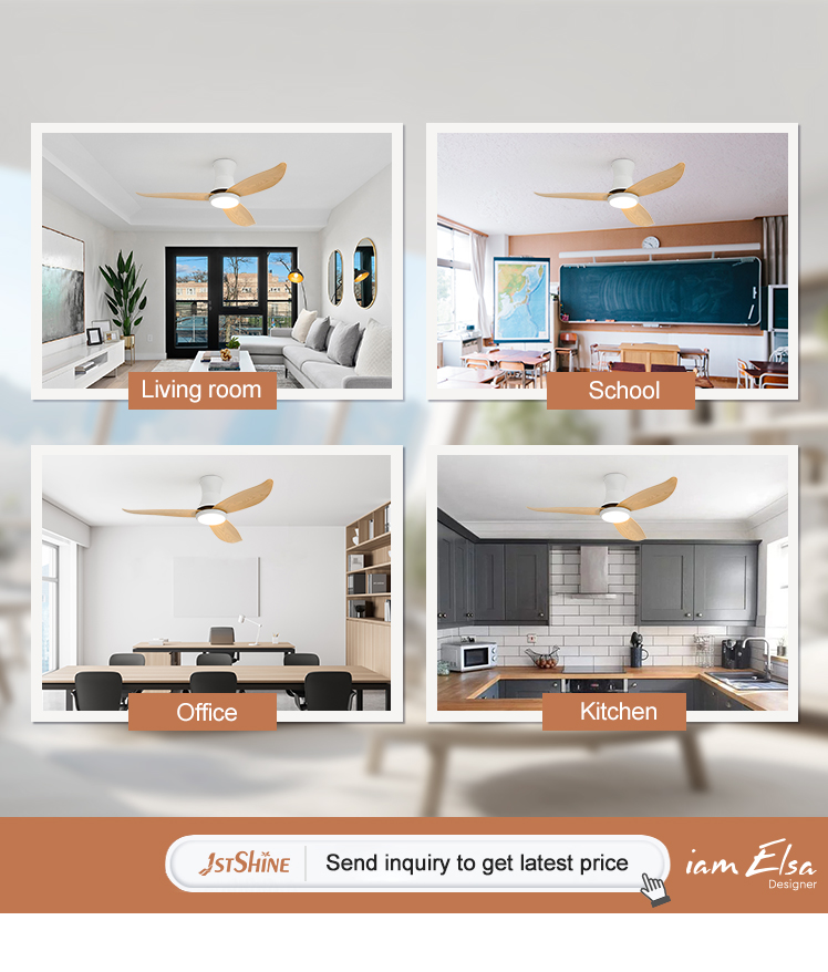 Fancy Design LED Ceiling Fan with Remote SAA Certified and Color Temperature 3000K