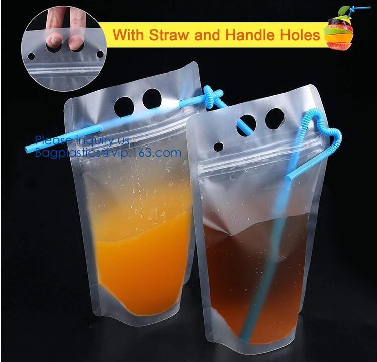 Custom Reusable Juice Food Packaging Plastic Bag Alcohol Drink Wine Spout Pouch Bag,liquid spout pouch/wine drink juice