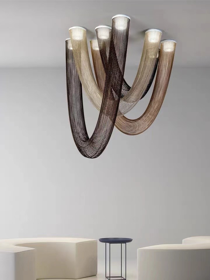 LED Black Coffee Office Decoration Indoor Living Room Led Ceiling Lamp Fixtures