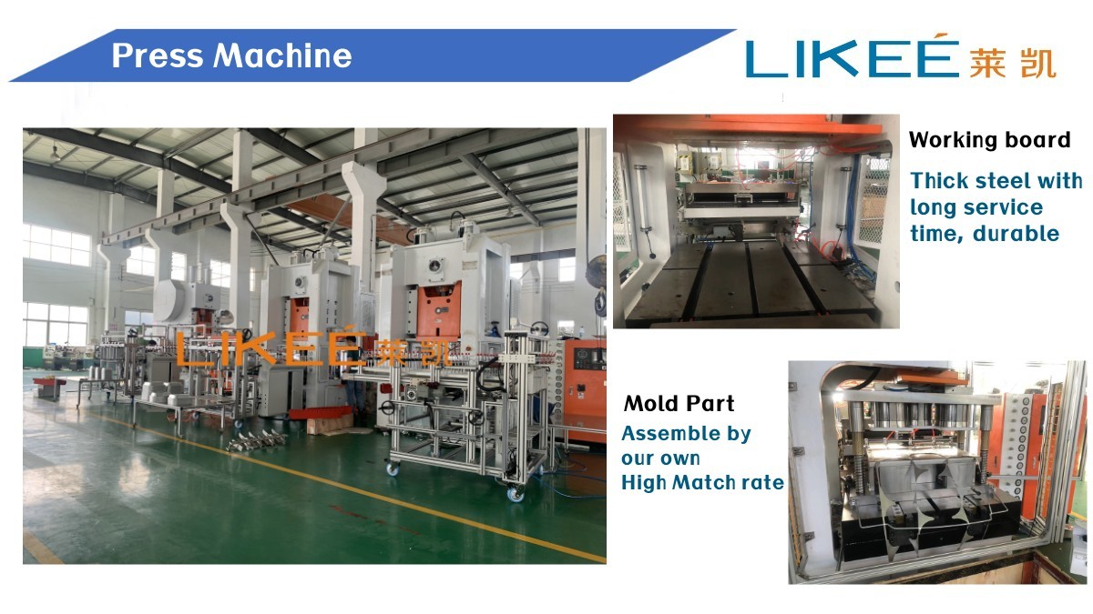 Automatic 80 Ton Disposable Food Container Making Machine For Food Packing