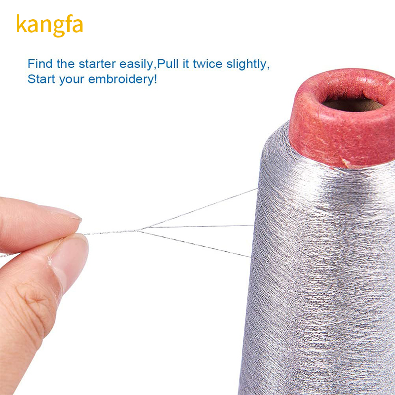 3300 Yards Metallic Embroidery Threads Durable Silk Thread Line for Decorative Overlocking