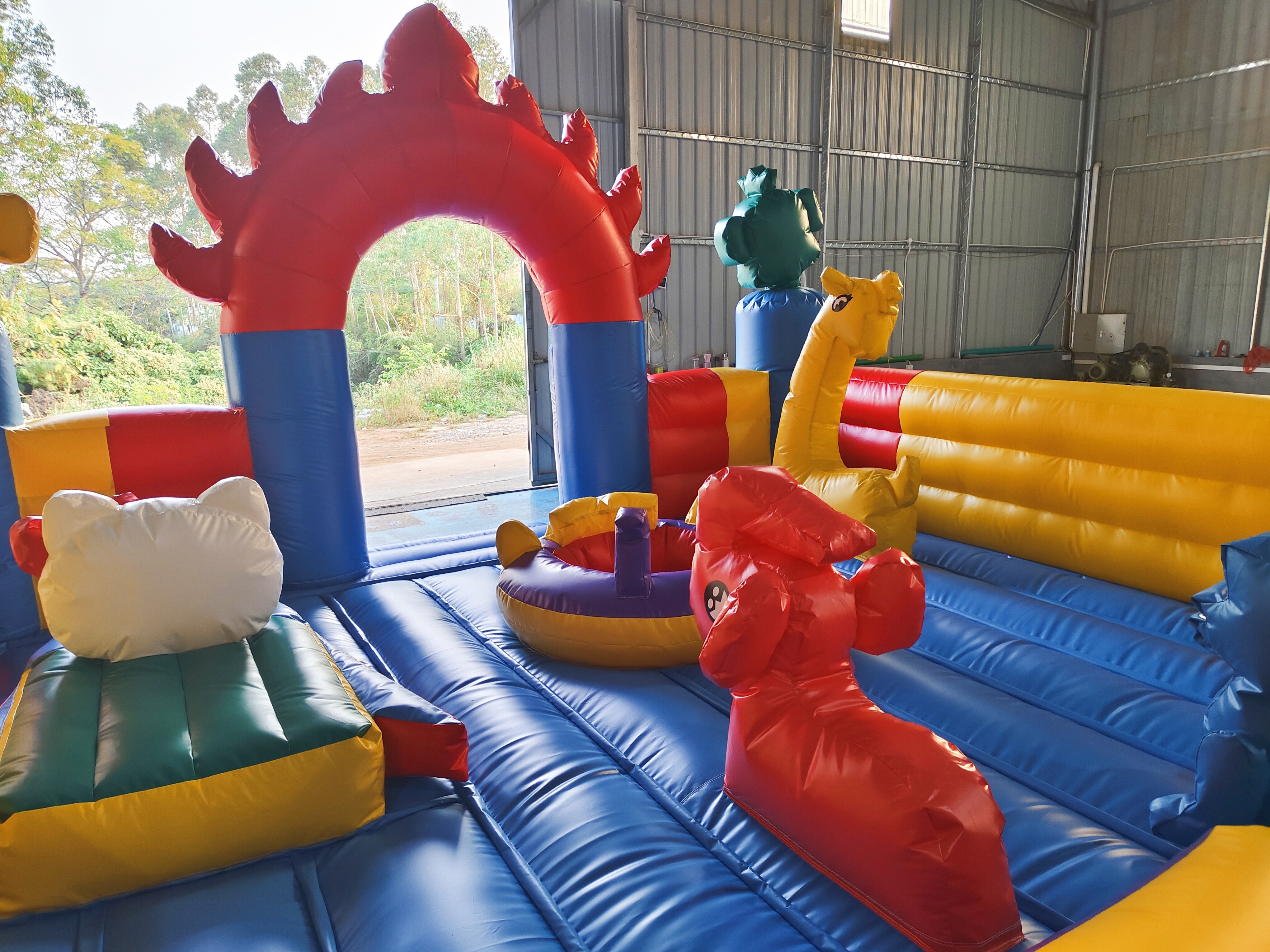 Custom Kitty Cat Doraemon Inflatable Play City Inflatable House Slide Castle For The Kids