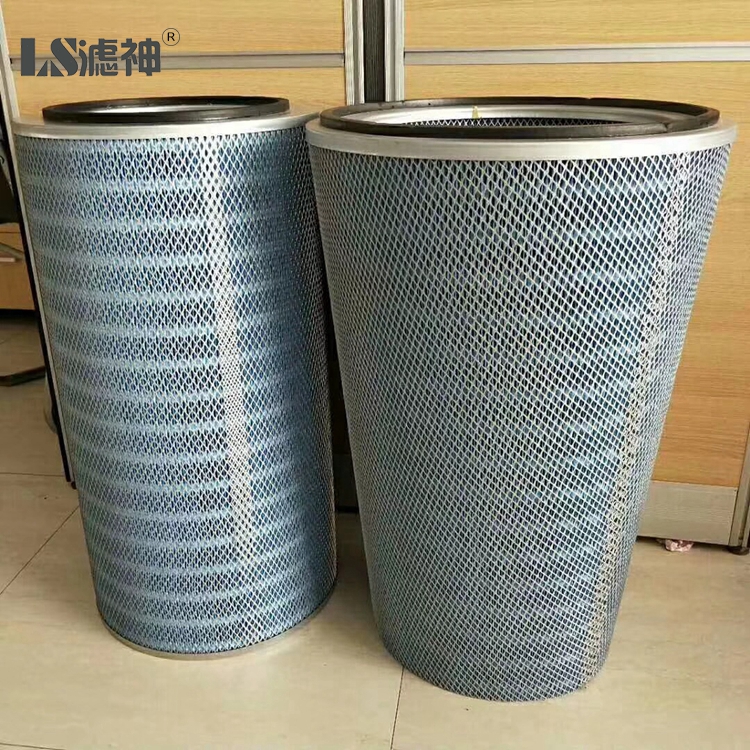 Industrial HEPA Dust Filter Cartridge Cyclone 3 Lugs Flange Collector For Gas Turbine