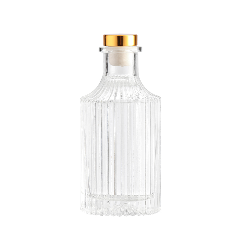 Rubber Stopper Sealing Type Customized Glass Bottle for Empty Rum Whisky Spirit Vodka