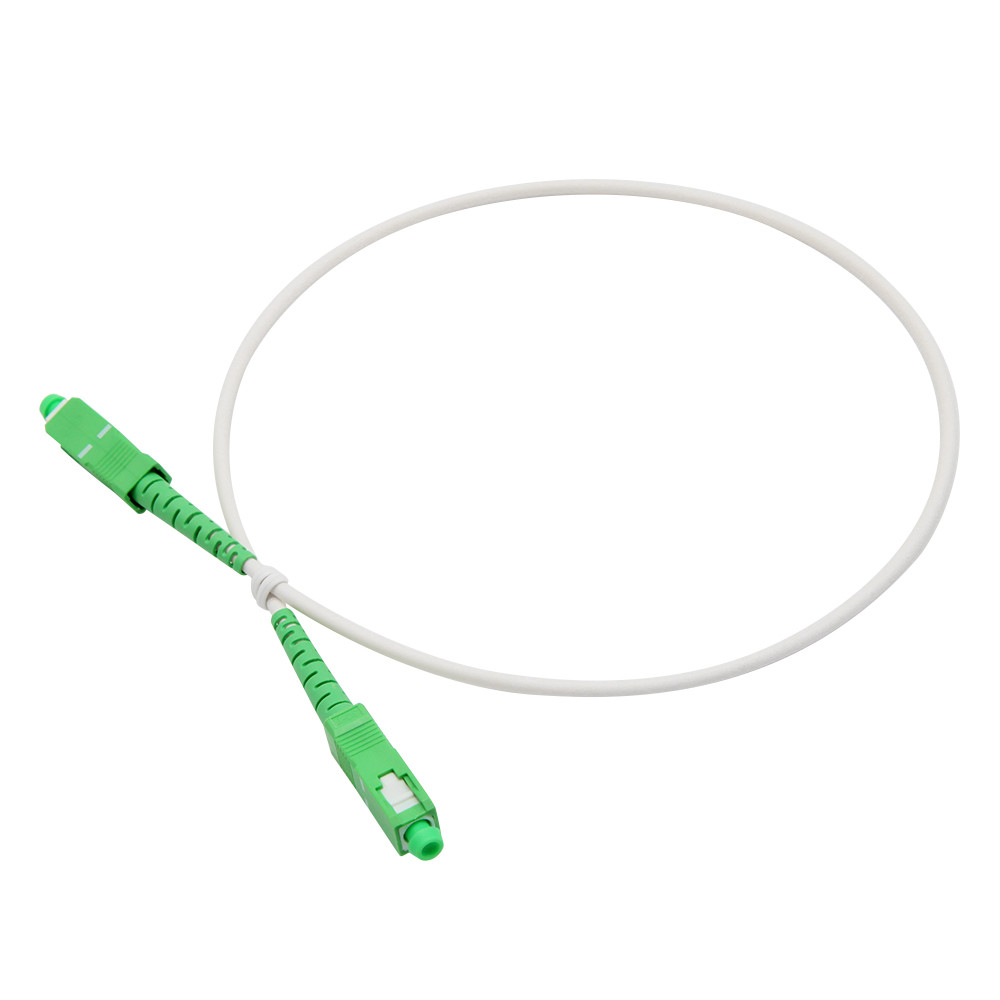 Simplex OS2 Single Mode Fiber Optic Patch Cord SC APC to SC APC