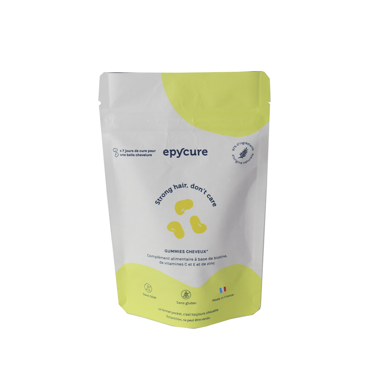Resealable Mylar Stand Up Zipper Bag Smell Proof Laminated Plastic Packaging Bag