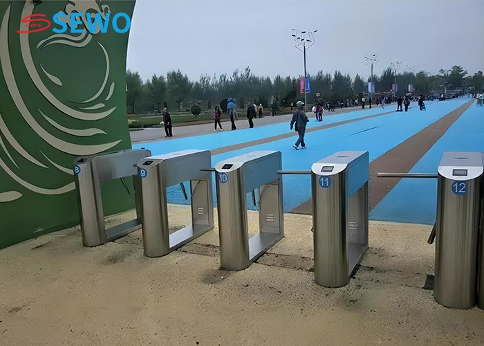 Electronic RFID Tripod Turnstile Access Control For Tourist Attractions