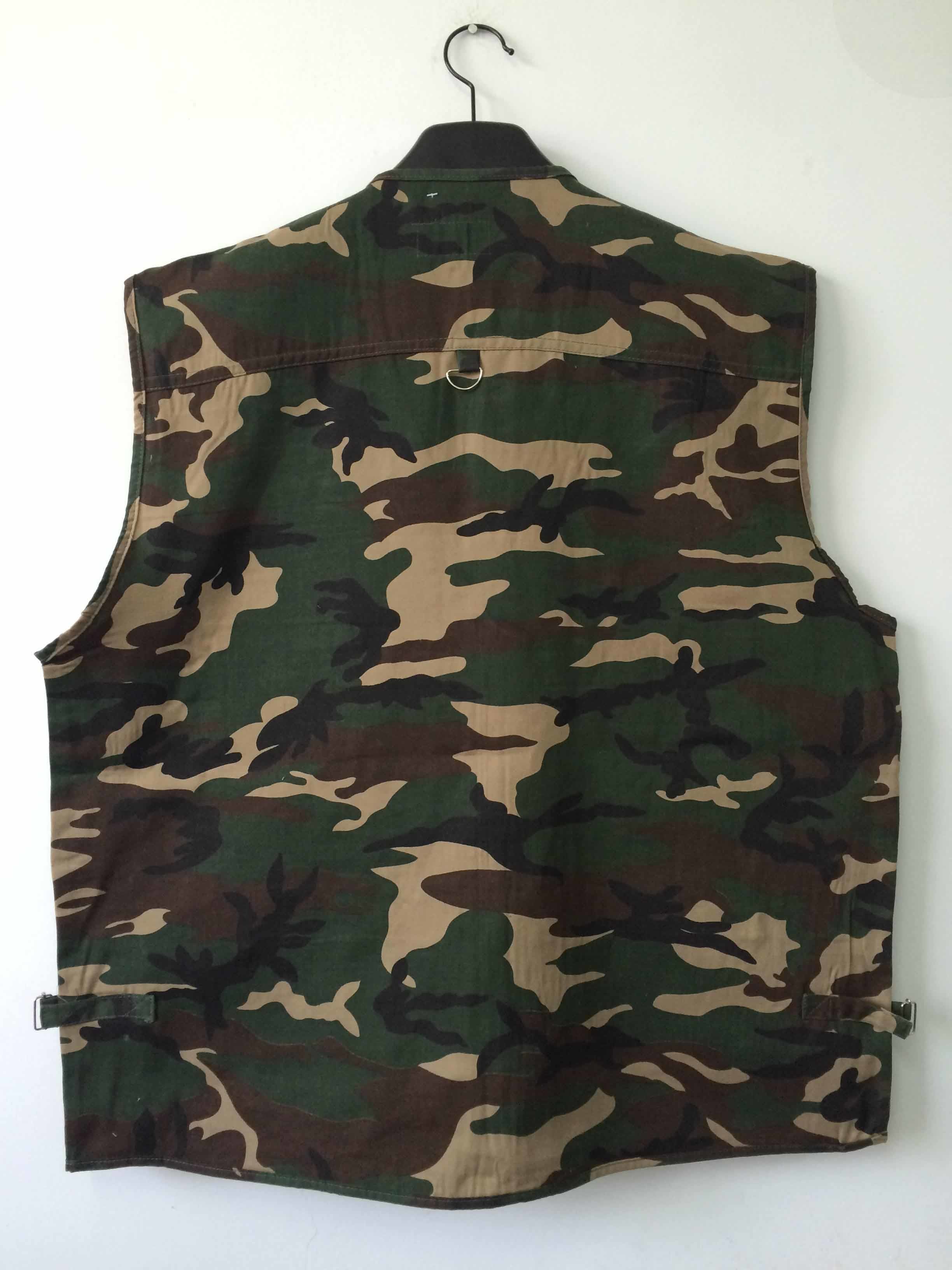 Mens classic vest, waistcoat, camo vest in T/C 80/20 fabric, 030M camouflage vest, S-3XL