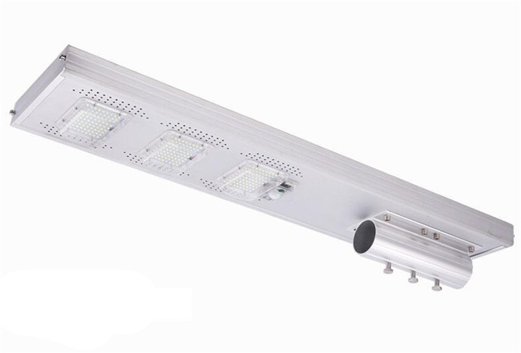 Motion Sensor Solar Parking Lot Lights With Pole 100w 2700k-6500k Color Temperature