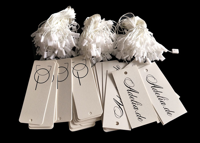 Greaseproof Paperboard Custom Sticker Labels , Size And Color Custom Printed Tags
