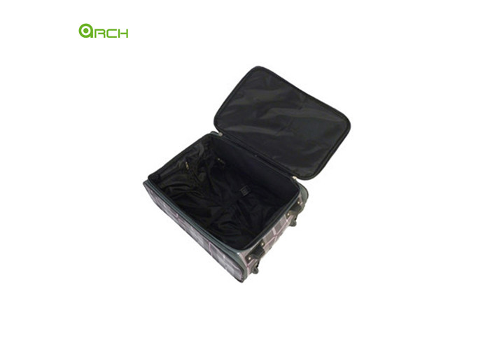 Skate Wheels Foldable Check Material soft sided suitcase
