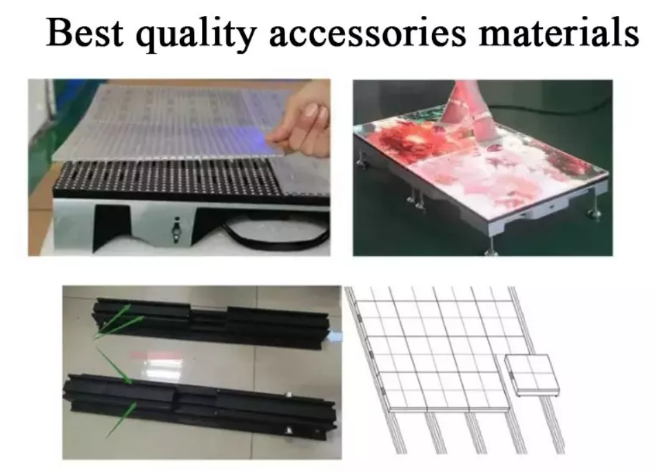 Waterproof LED 3D Dance Floor P3.91 P4.81 Dance Floor Underground LED Screen