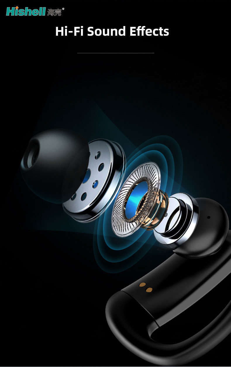 H005 TWS Wireless Earphones 10M Active Noise Reduction Earbuds For Sport